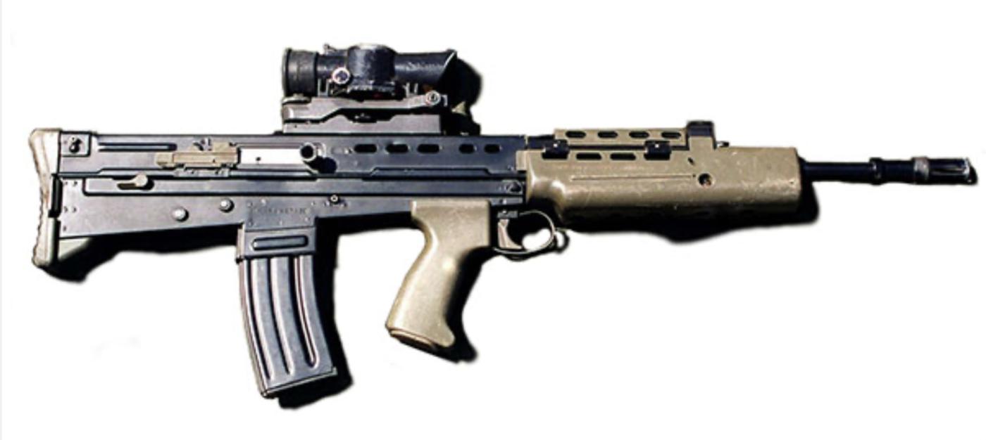 British forces SA80 military rifle