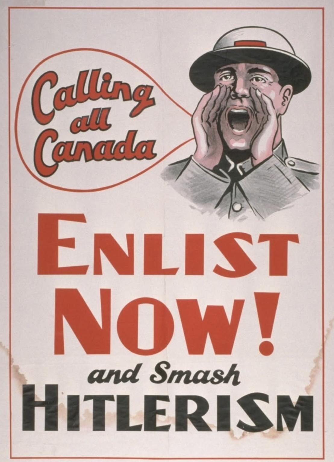 Canada declares war on Germany ww2 enlisting 