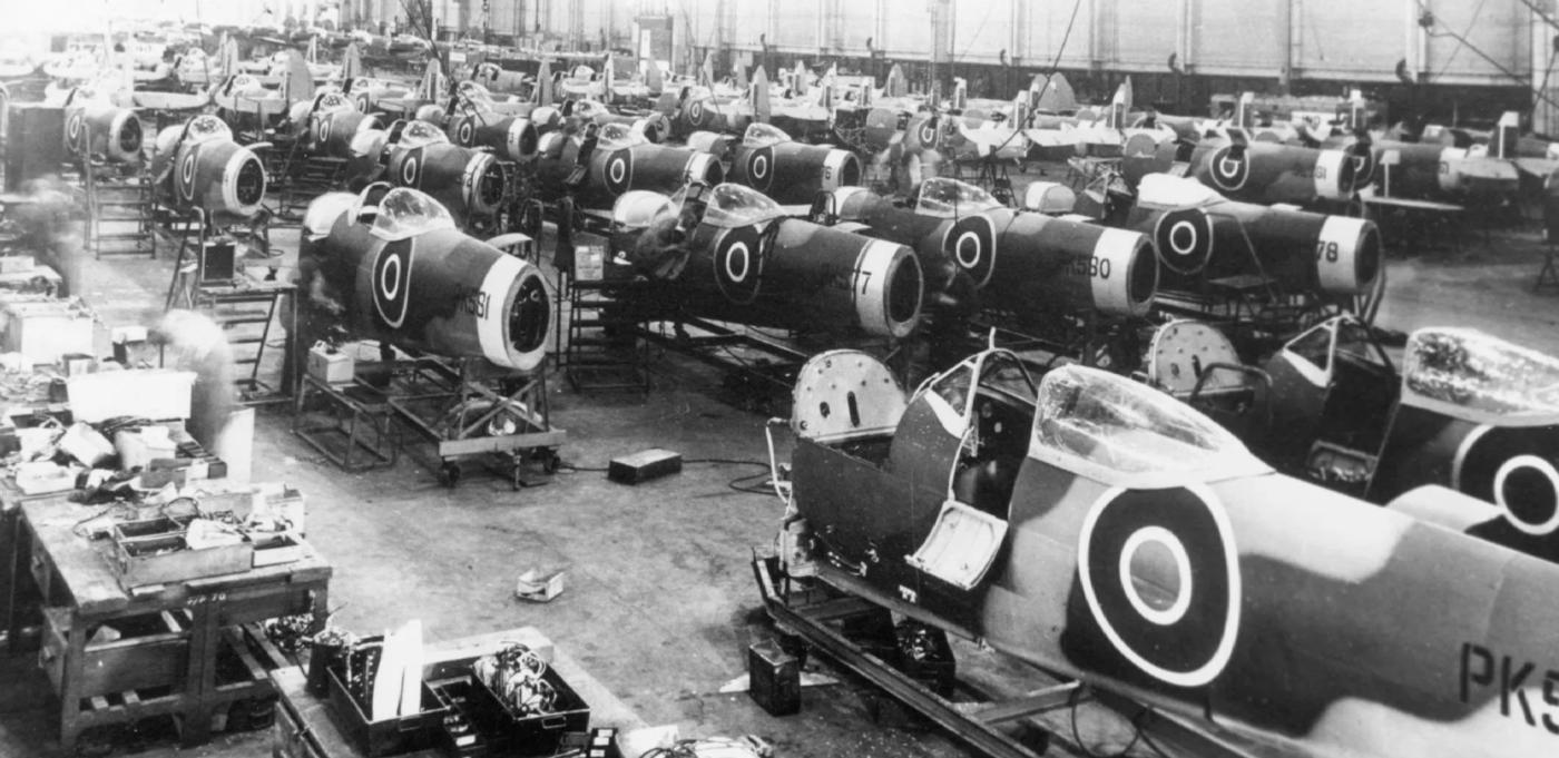 Ww2 spitfire plane manufacturing factories 