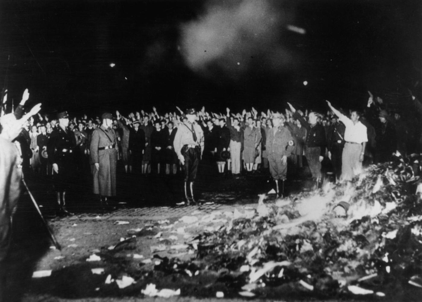 Nazi book burning 