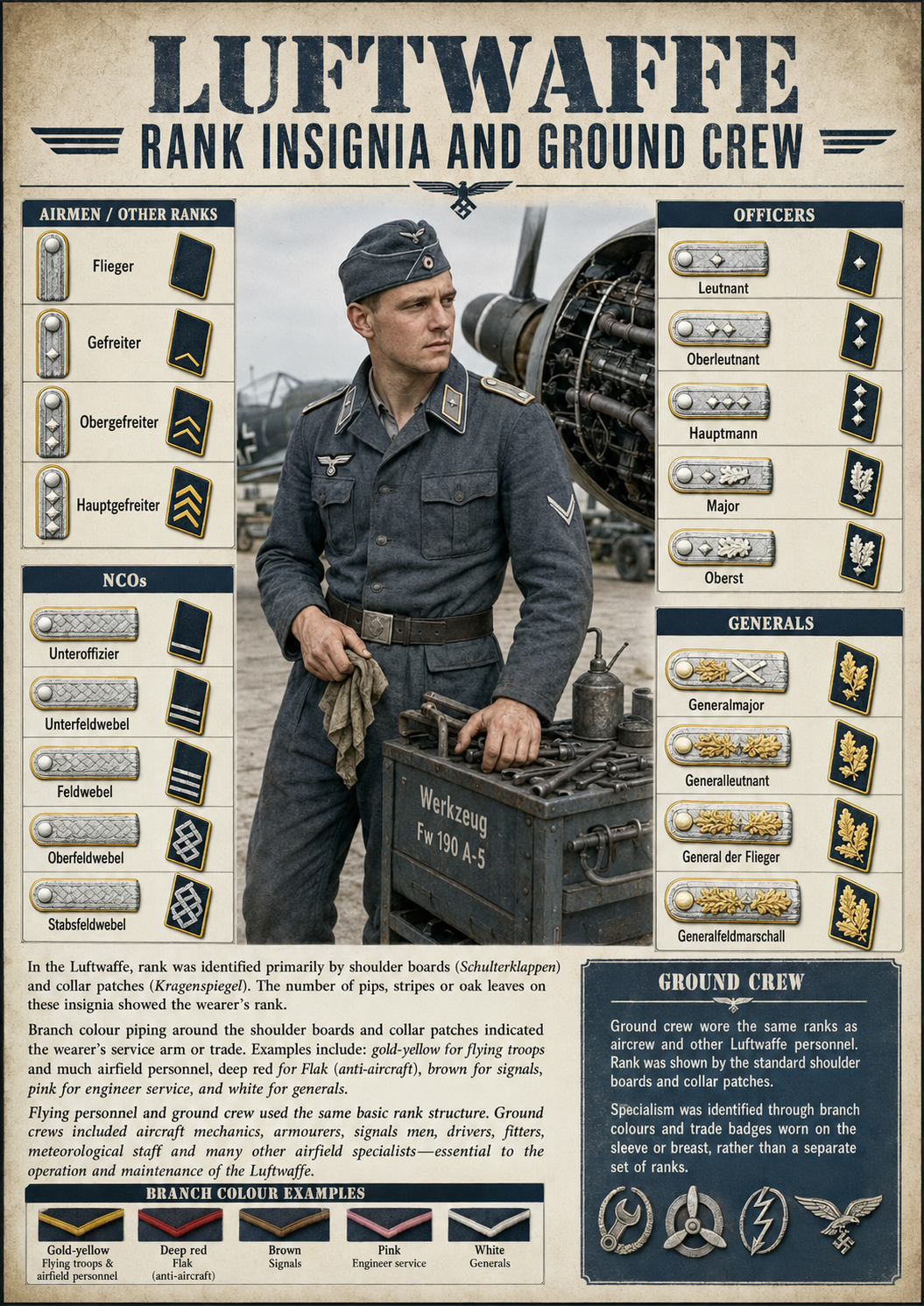 Luftwaffe rank insignias 