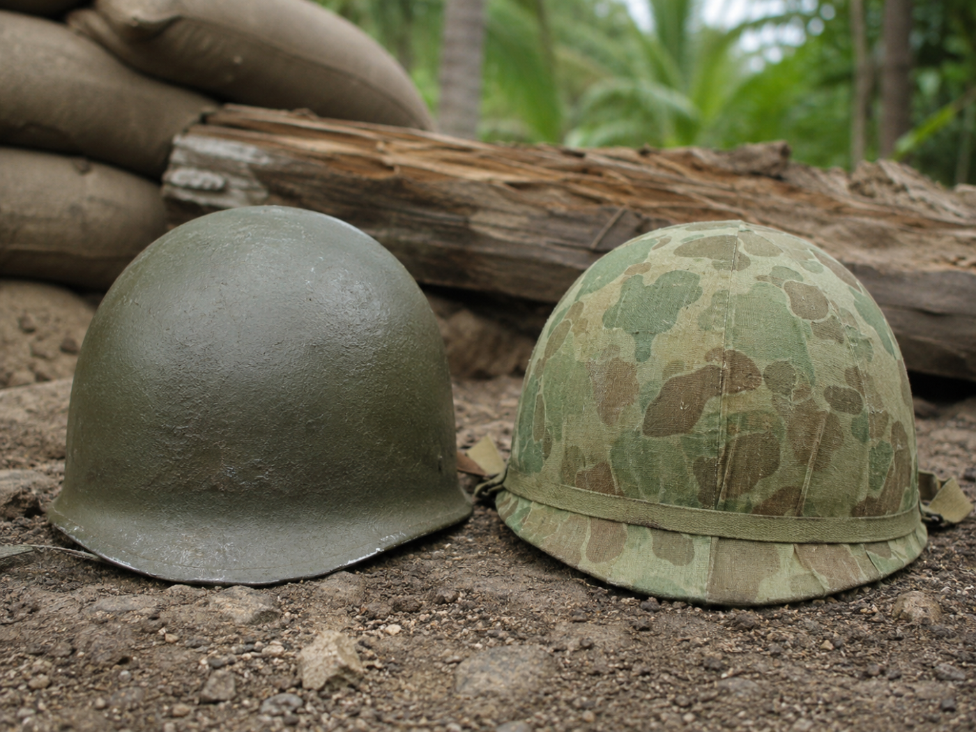 USA m1 pea green helmet 