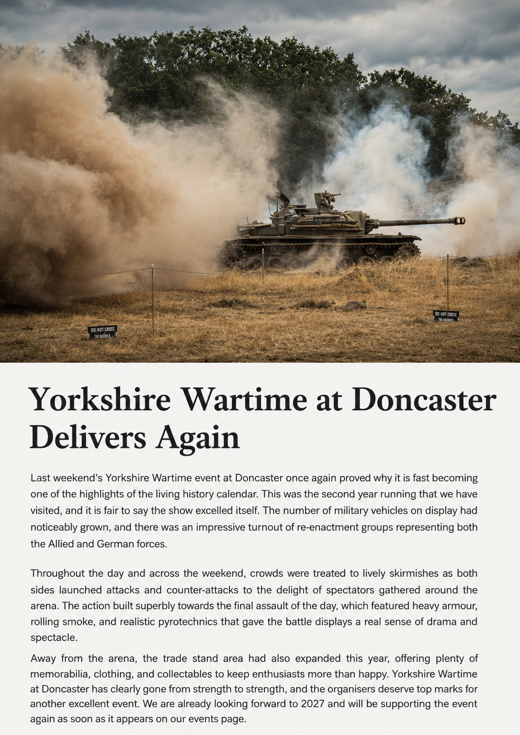 Yorkshire war time event 