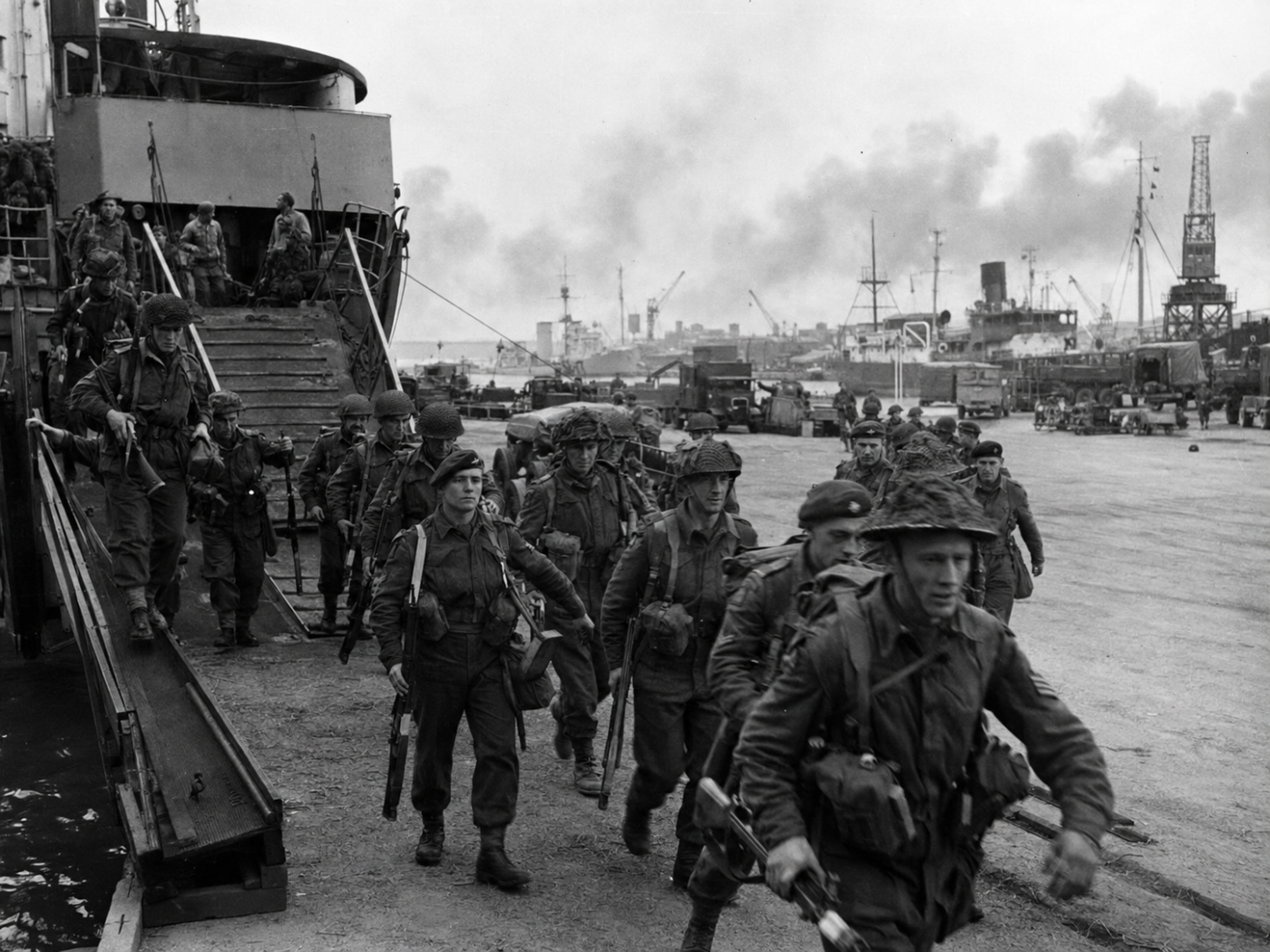 Airborne landing operation slapstick Italy 