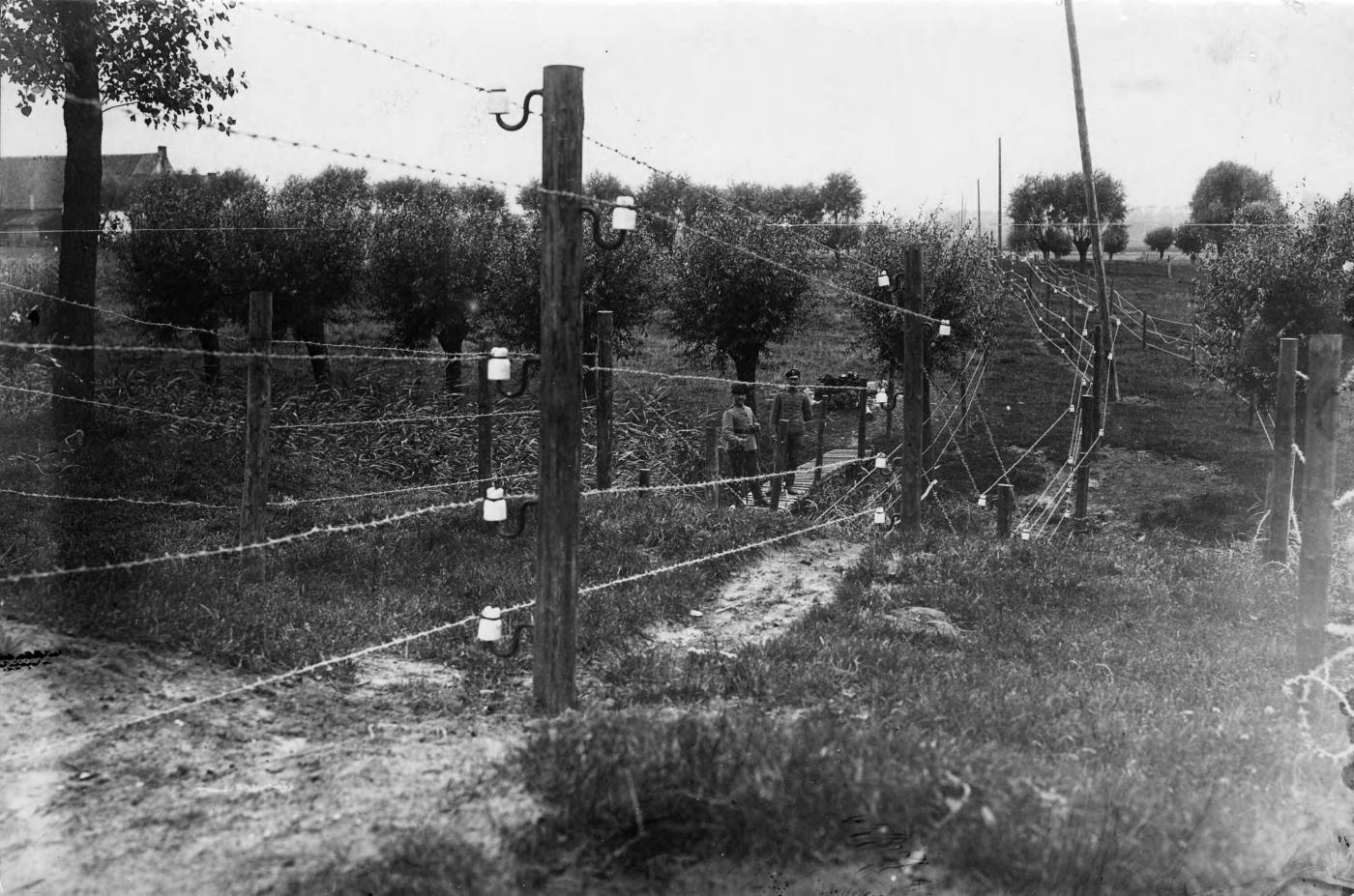Wire of Death - the electrified barrier built by the Germans along the Belgian-Dutch border during WW1