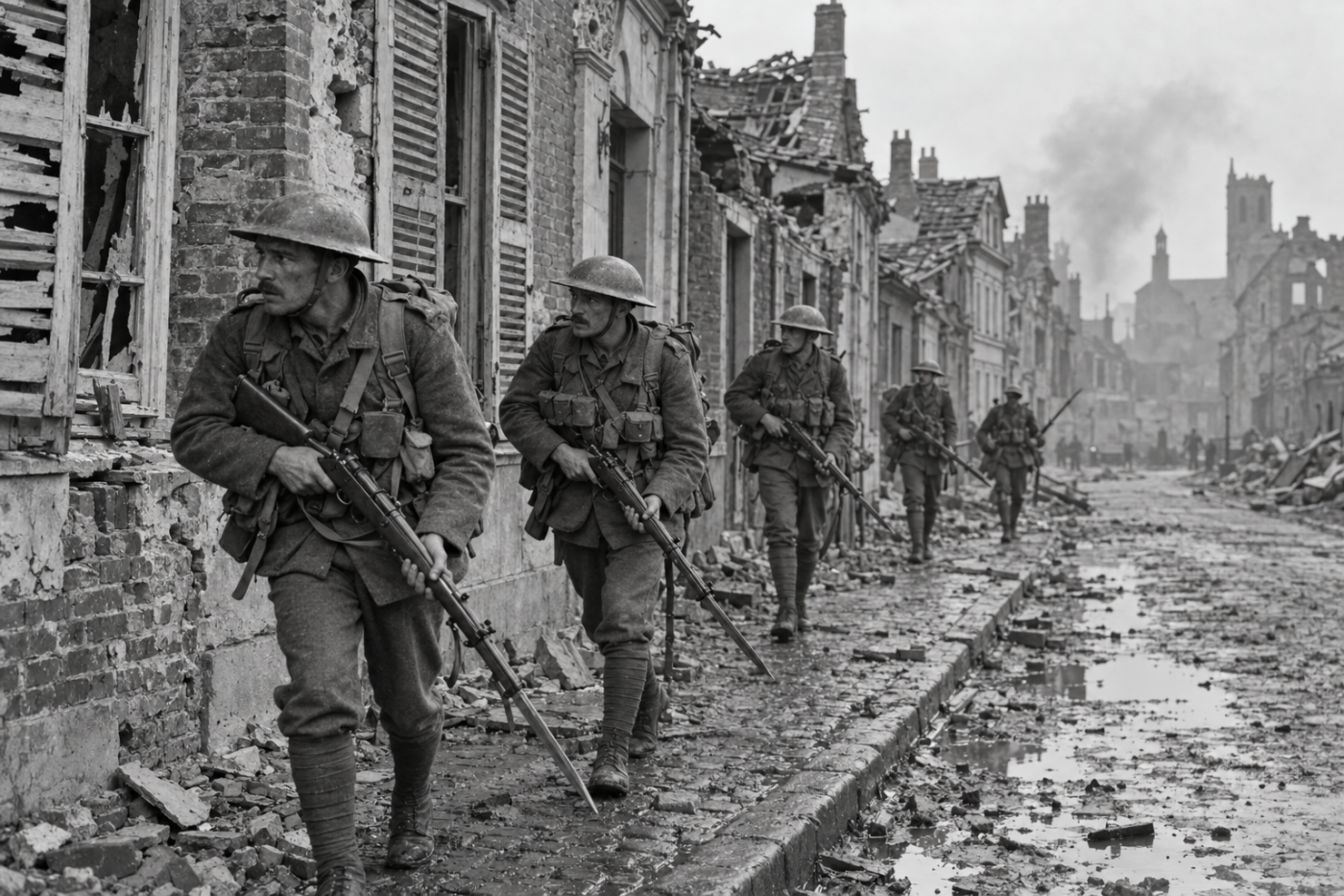 Connaught rangers storm le chateau 1918 WW1