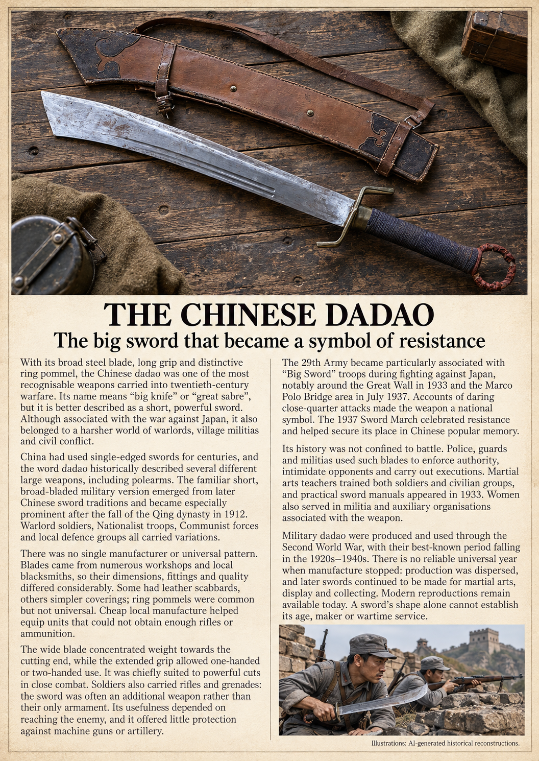 Chinese dadao knife 