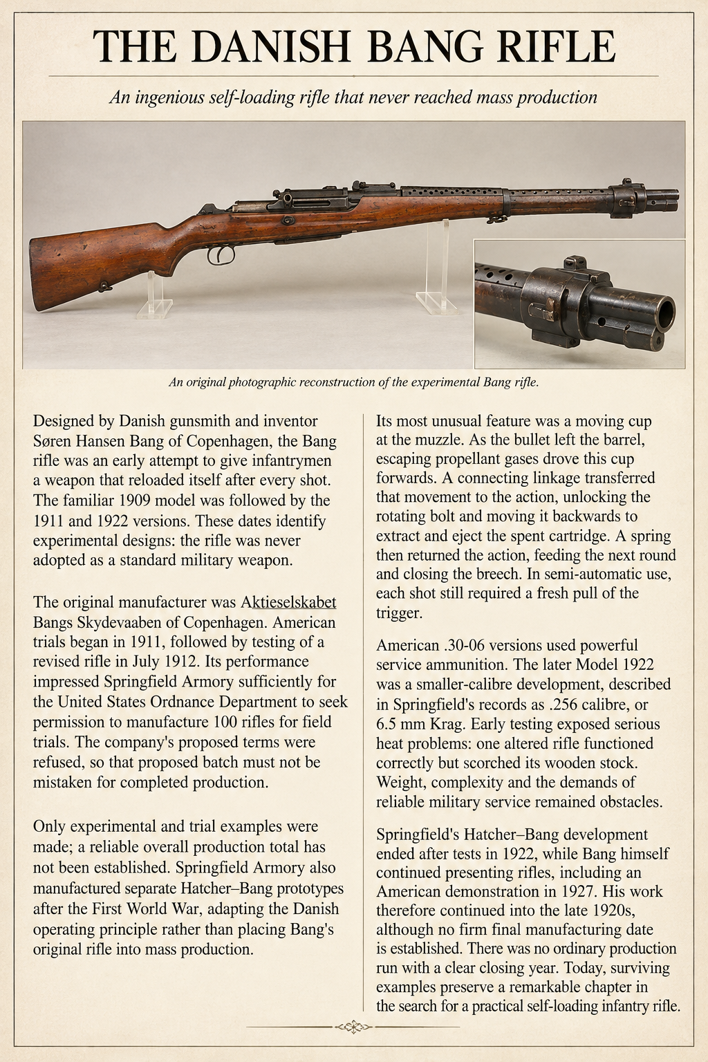 Danish bang rifle 