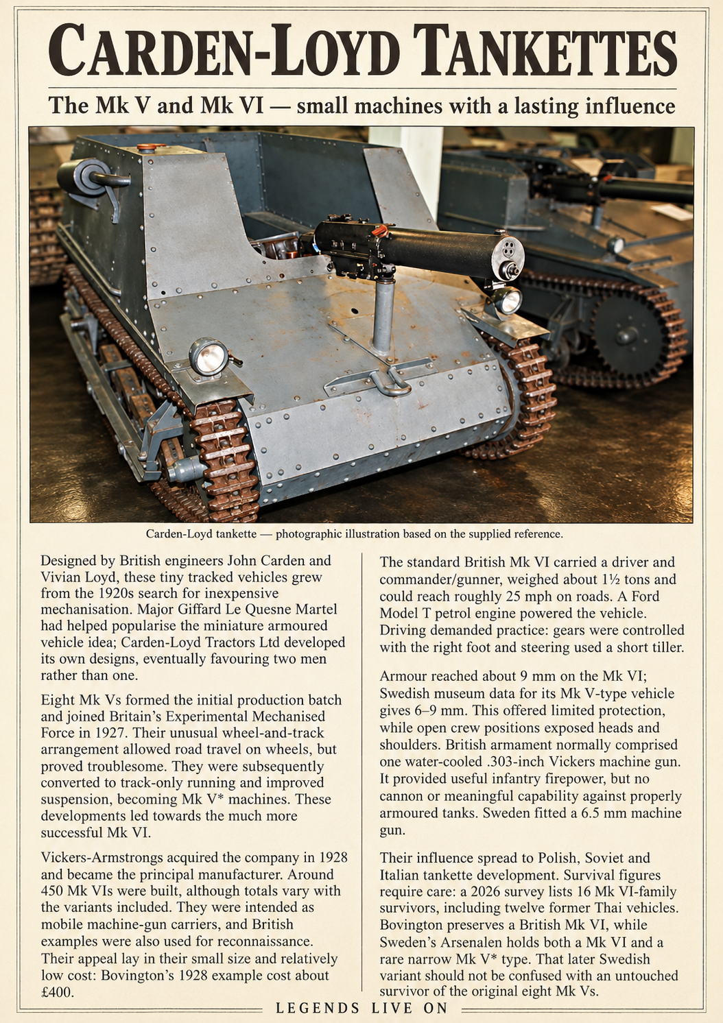 Cardenas Lloyd tankettes