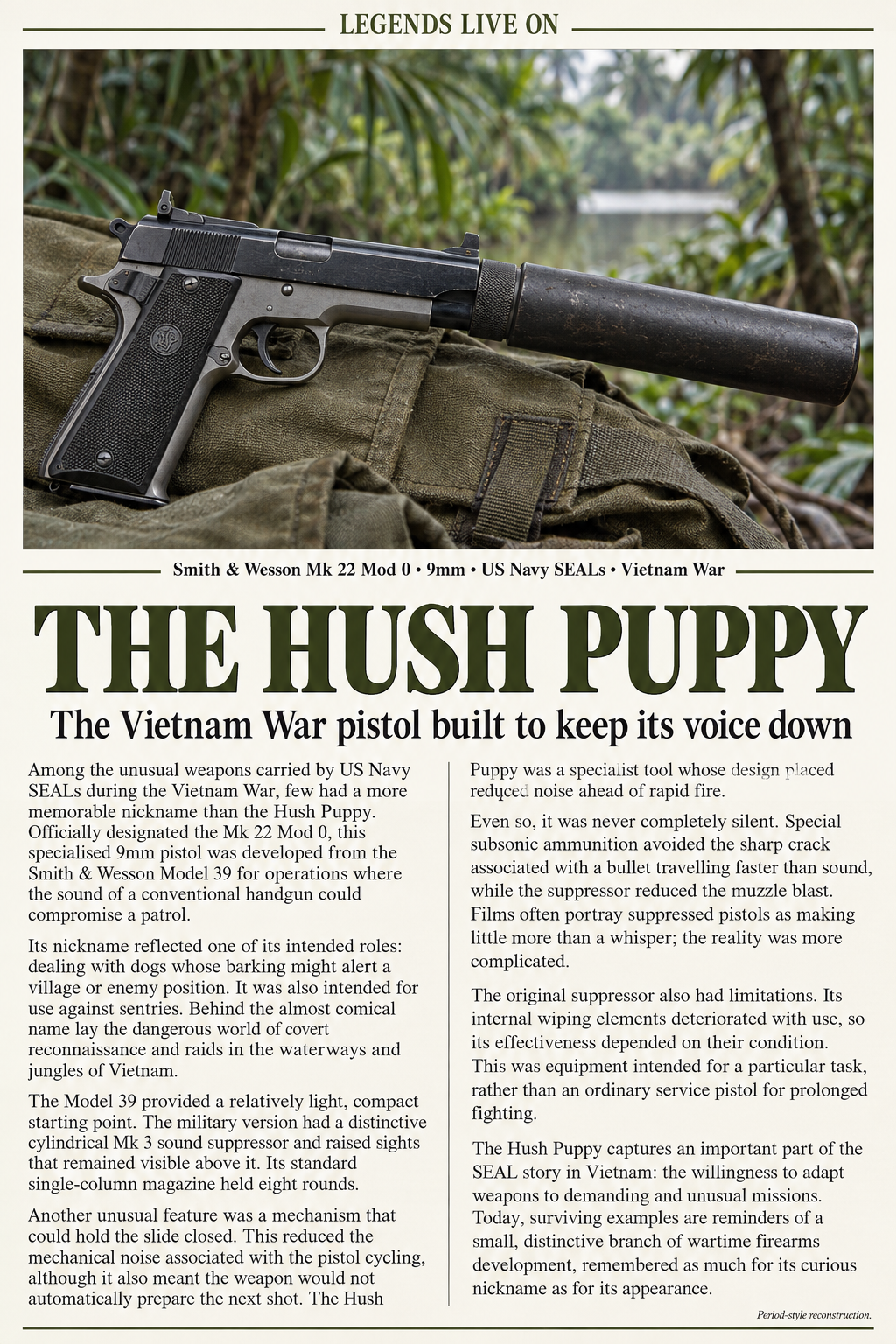 Hush puppy pistol