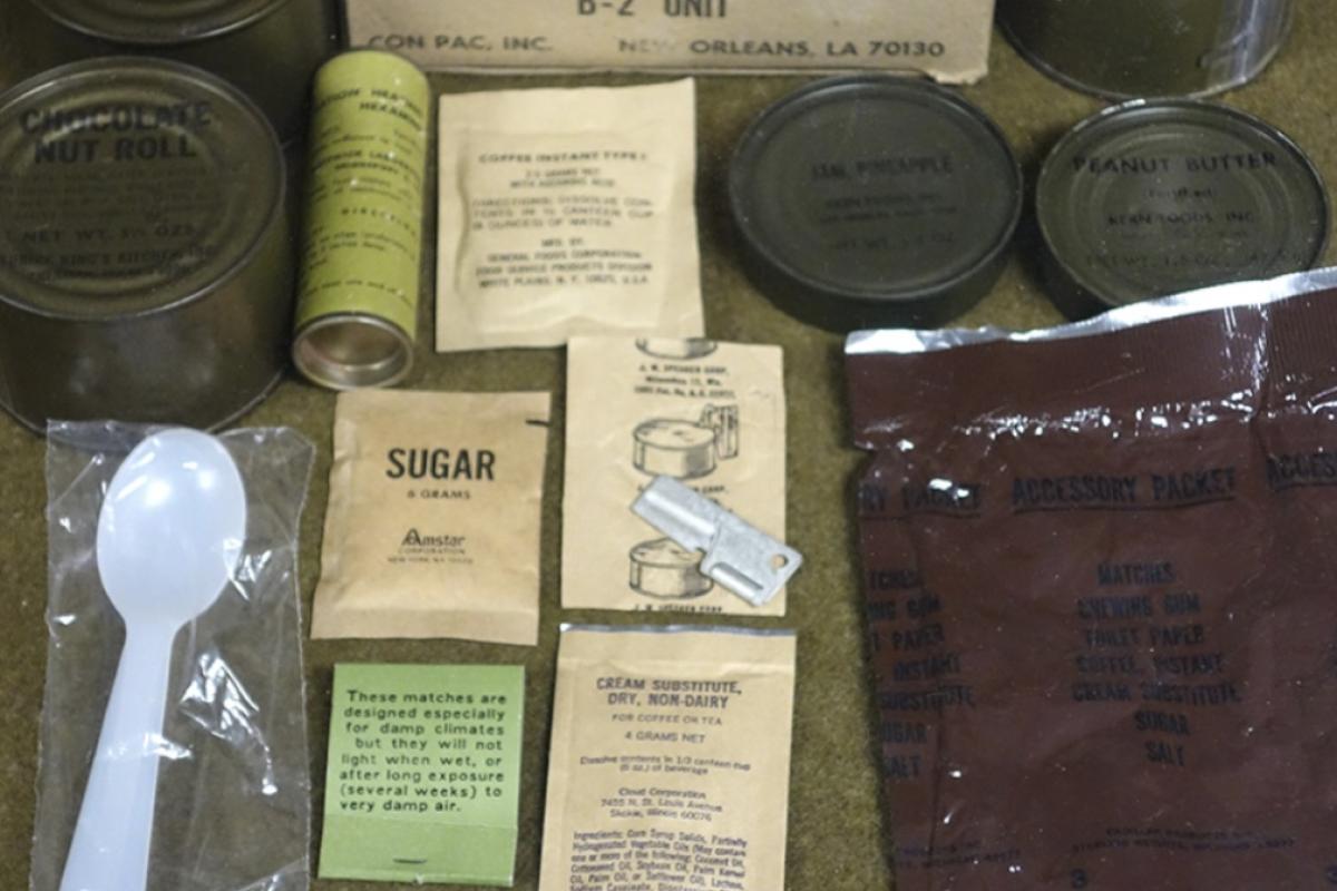 Vietnam war ww2 USA military c troop rations 