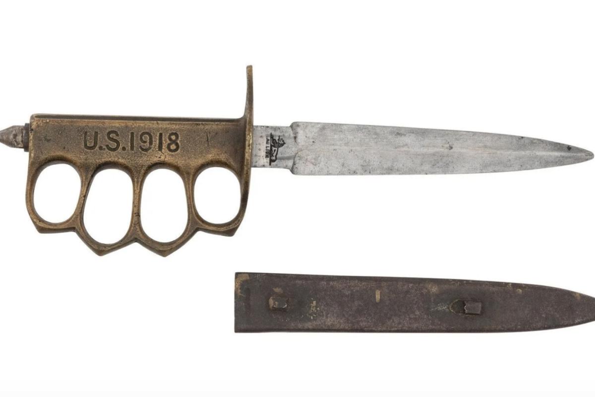 Ww1 trench knife Knuckle Duster American weapon
