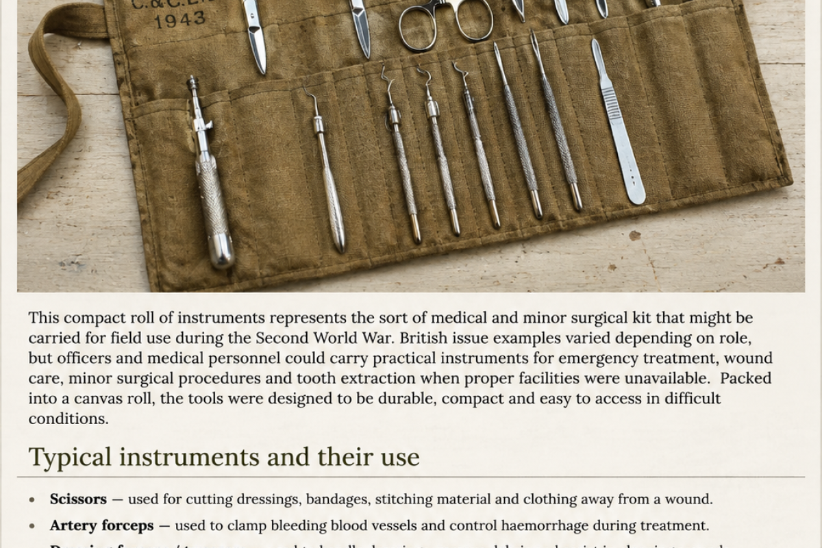 Ww11 British medical kit 
