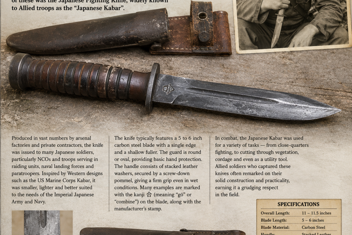 Japanese ka - Bar fighting knife ww11