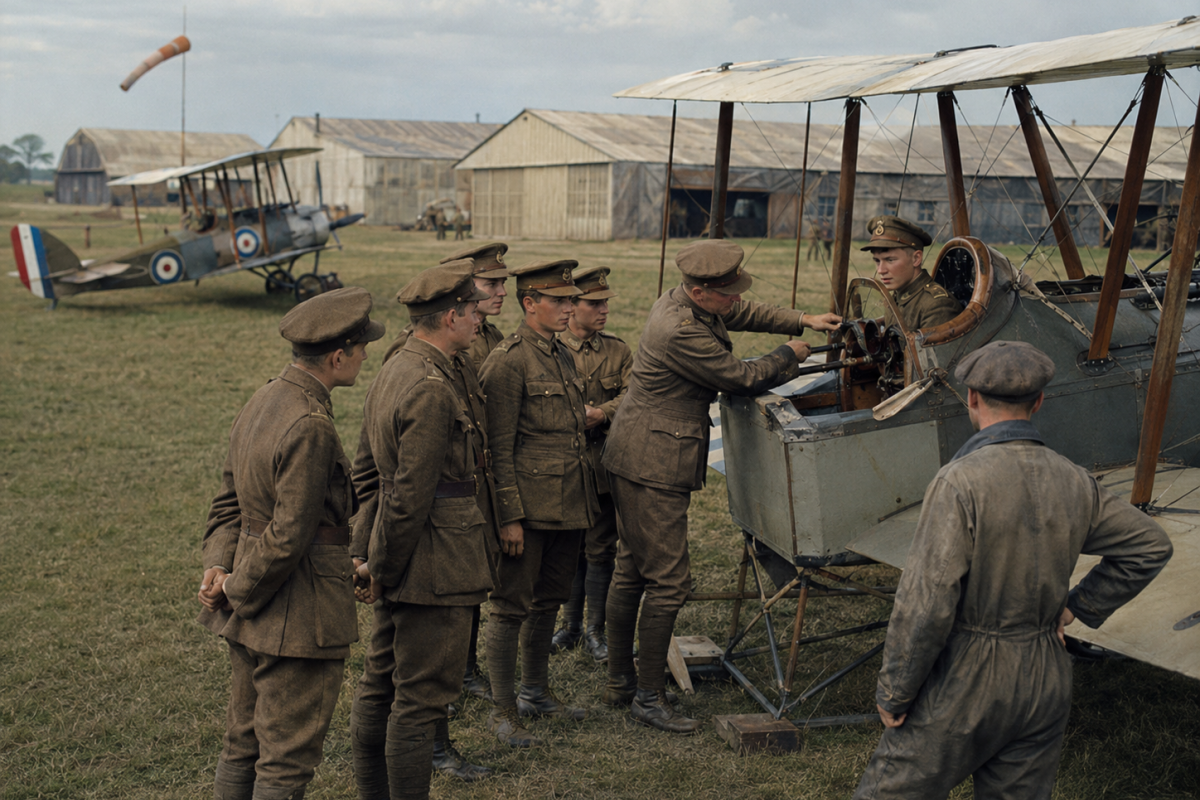 WW1 training of British pilots 