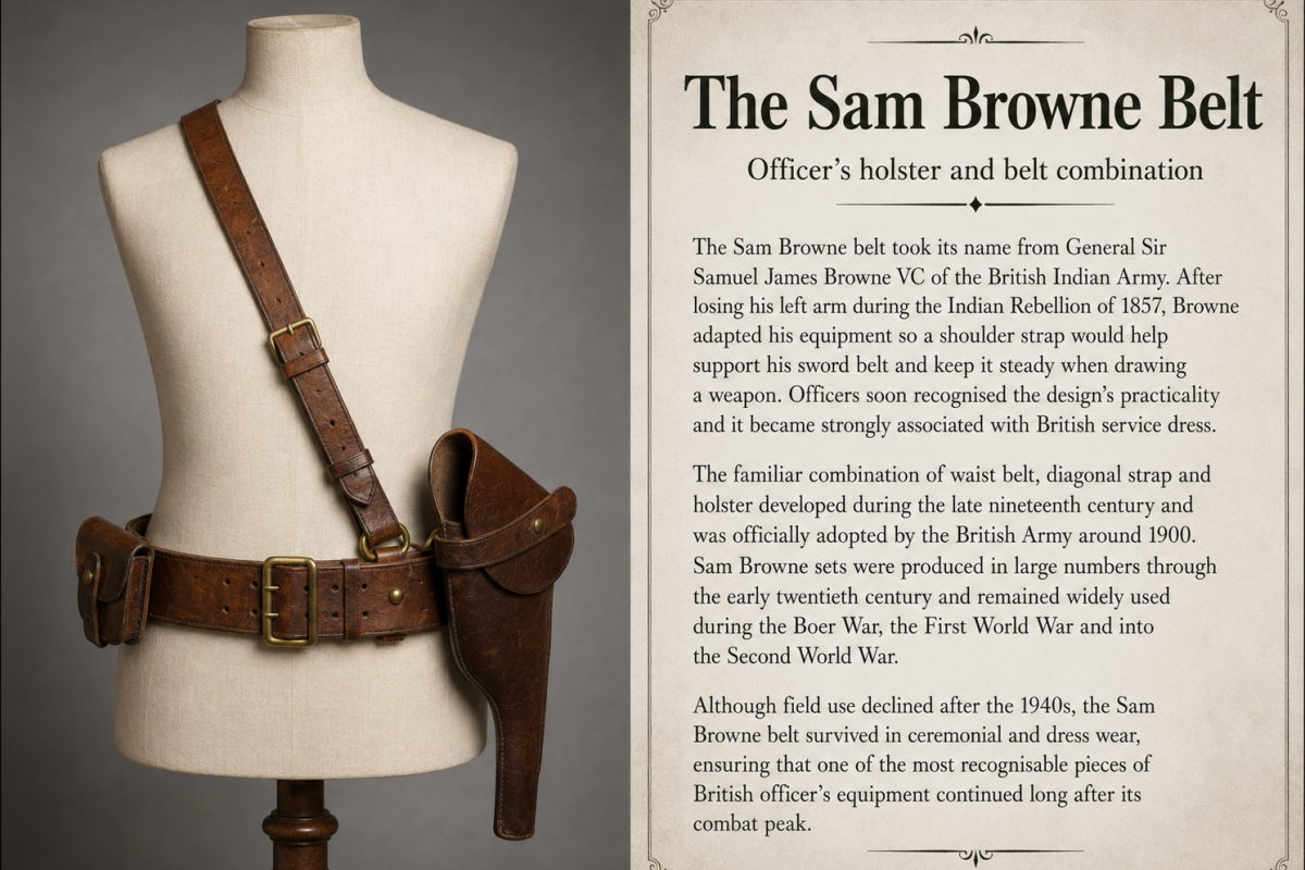 Sam brown holster and belt set 