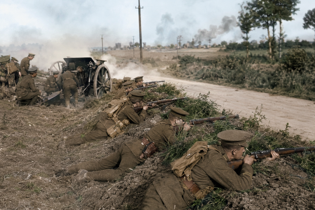 Defending British forces bef WW1