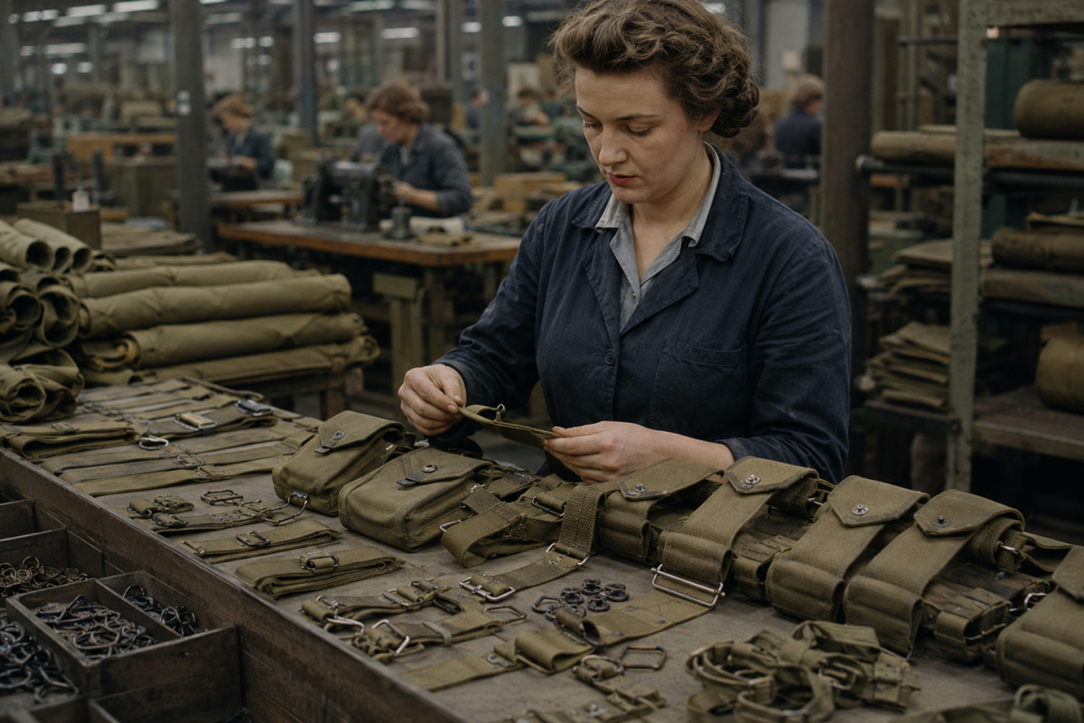 Manufacturing 37 pattern webbing 