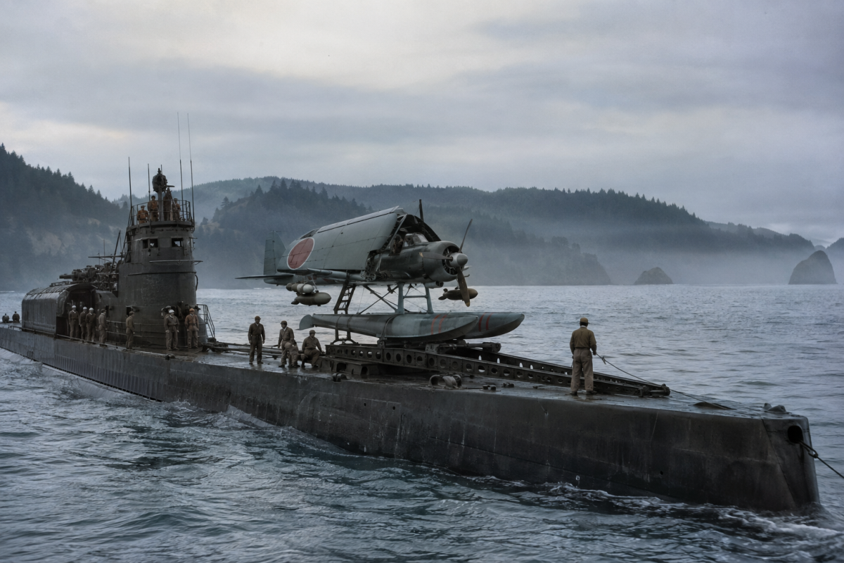 Japanese launch float plane of submarine 
