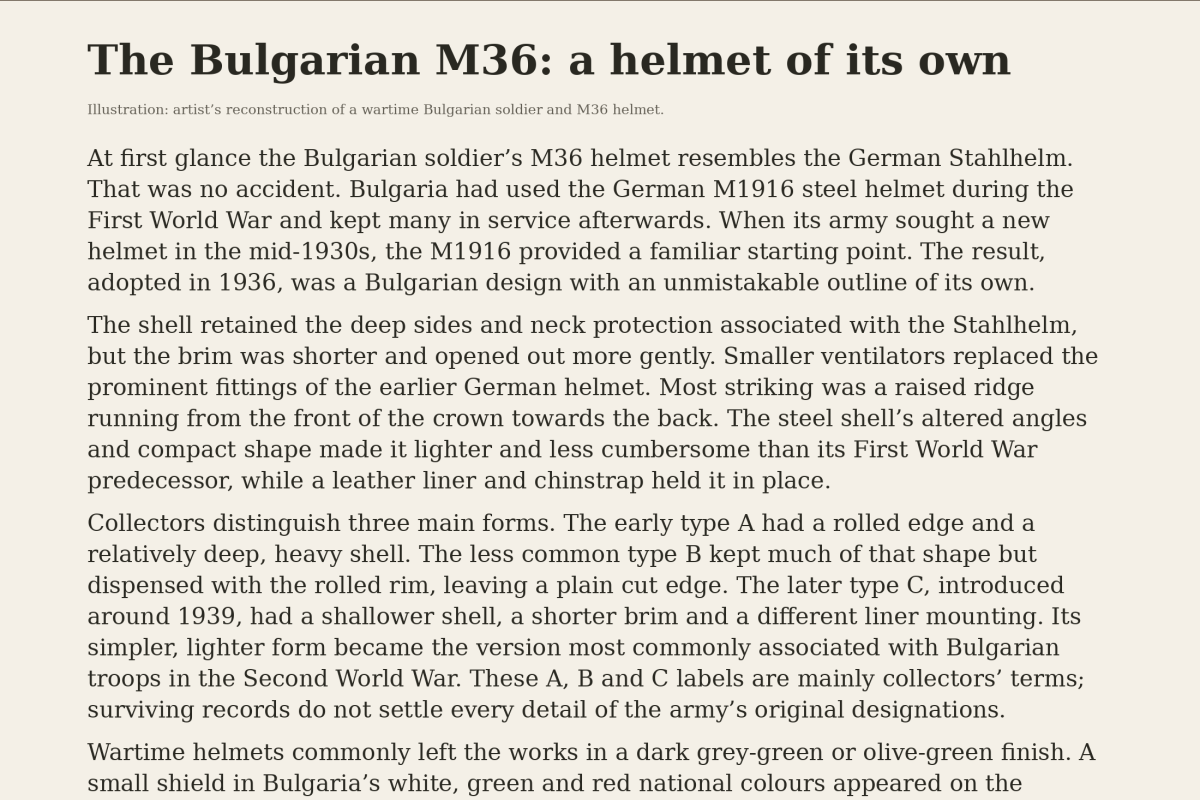 Bulgarian m-36 helmet