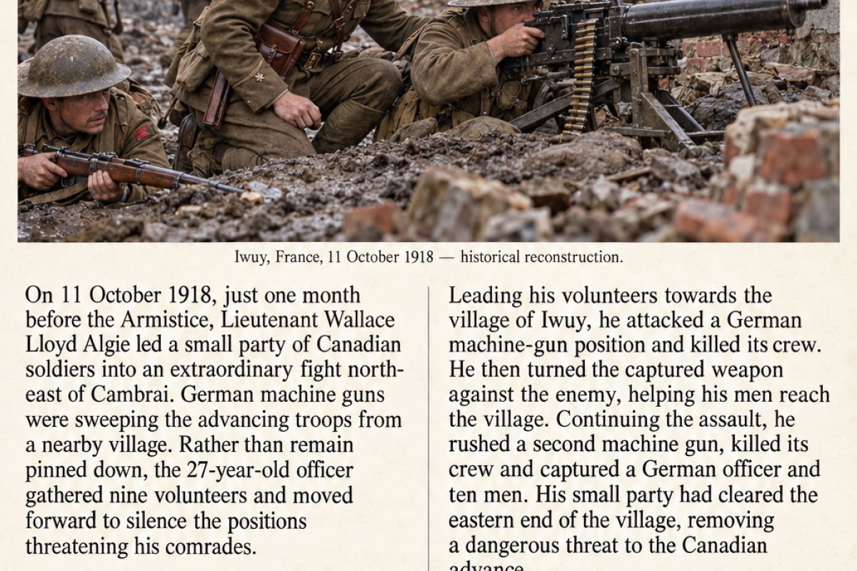 Lt Wallace VC medal recipient 