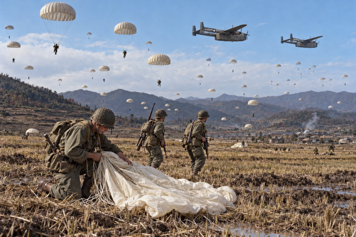 Airborne assault Korean War 20th October