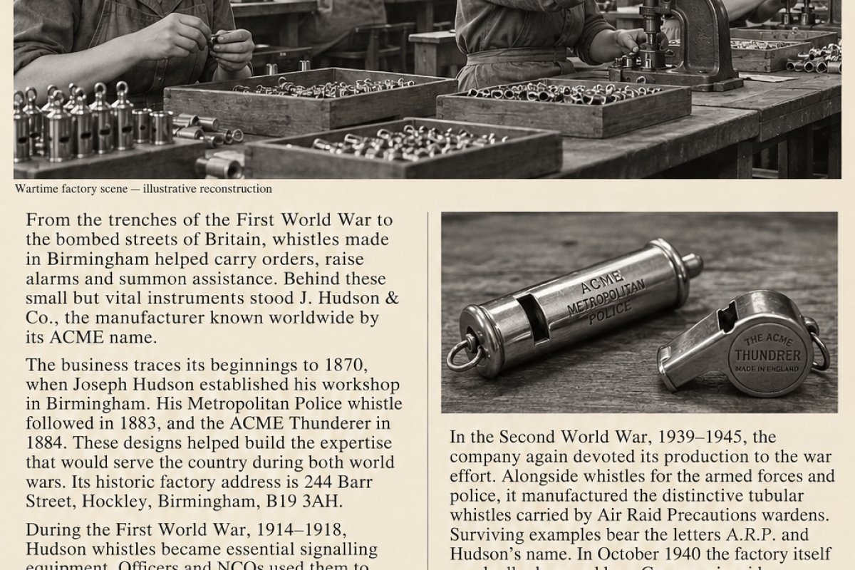 Acme whistle manufacturing 