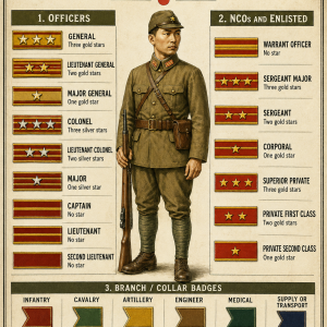 Japanese ww11 military army insignias 