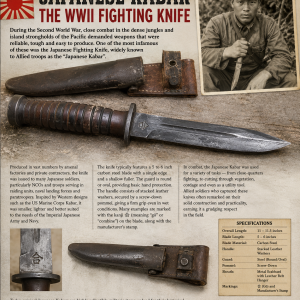 Japanese ka - Bar fighting knife ww11