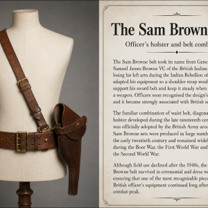Sam brown holster and belt set 
