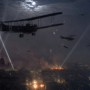 German gotha planes bombing Britain 