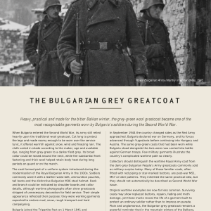 Ww2 Bulgarian grey coats 