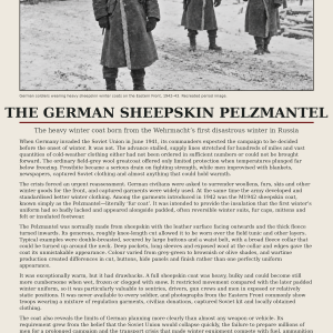 German winter coat sheepskin pelt mantle