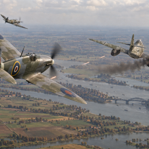 Spitfires take down me262 jet fighter in duel