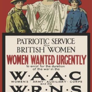 Woman’s recruitment into British forces 