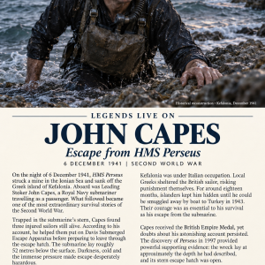 John capes escaped from sunken submarine 